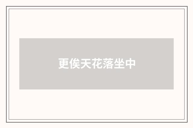 更俟天花落坐中