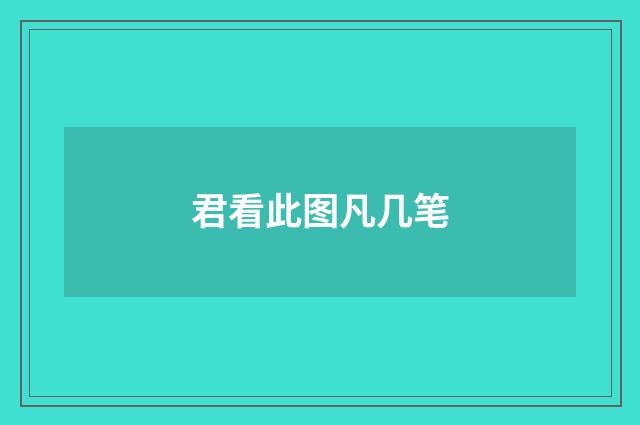 君看此图凡几笔