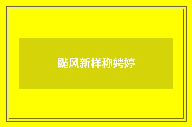 颭风新样称娉婷