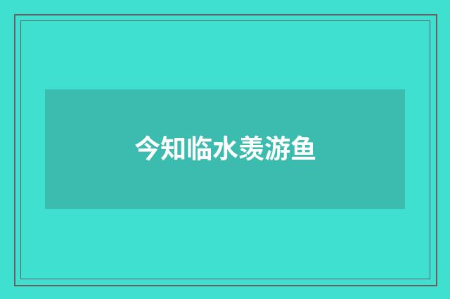 今知临水羡游鱼