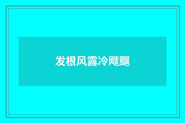 发根风露冷飕飀