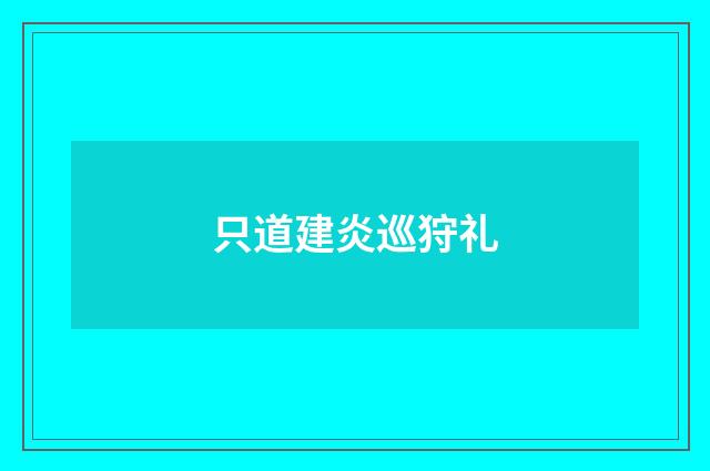 只道建炎巡狩礼