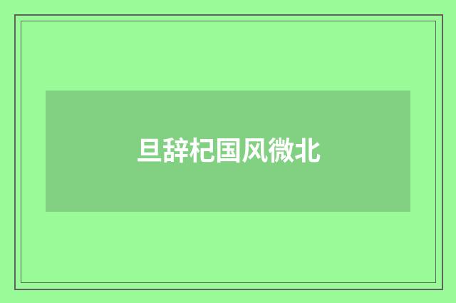 旦辞杞国风微北
