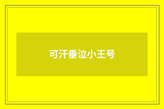 可汗垂泣小王号