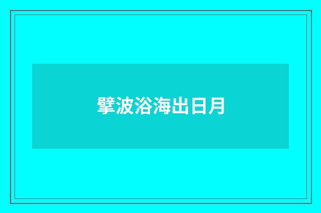 擘波浴海出日月