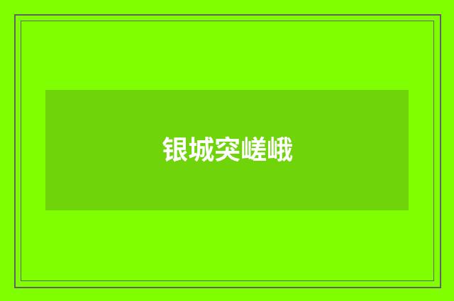 银城突嵯峨