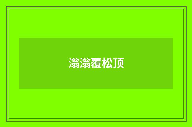 滃滃覆松顶
