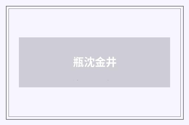瓶沈金井