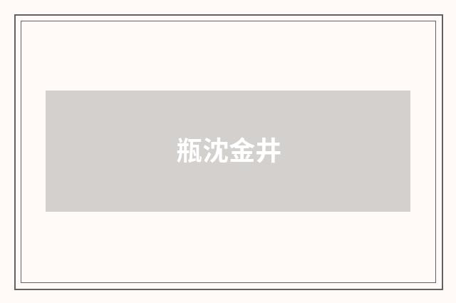 瓶沈金井