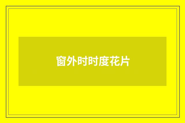 窗外时时度花片