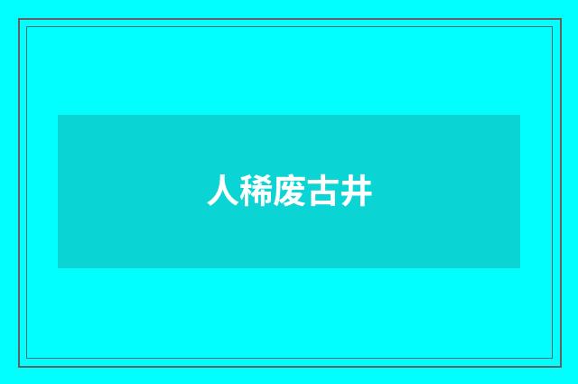 人稀废古井
