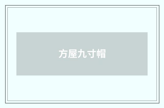 方屋九寸帽
