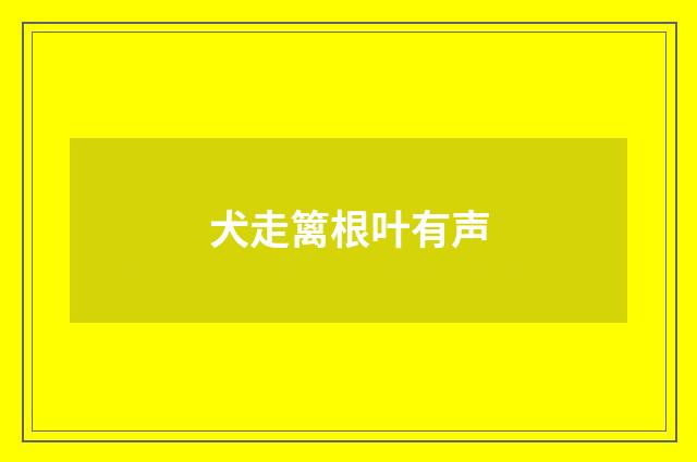 犬走篱根叶有声