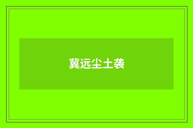 冀远尘土袭