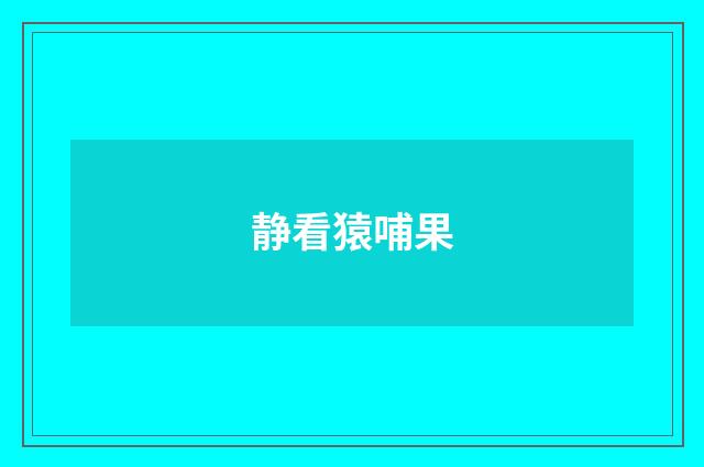 静看猿哺果