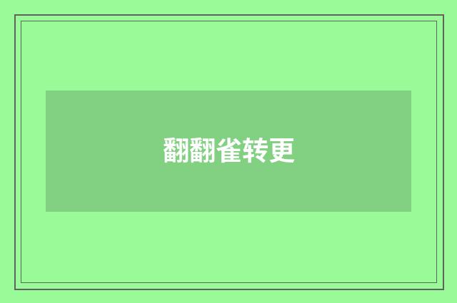 翻翻雀转更