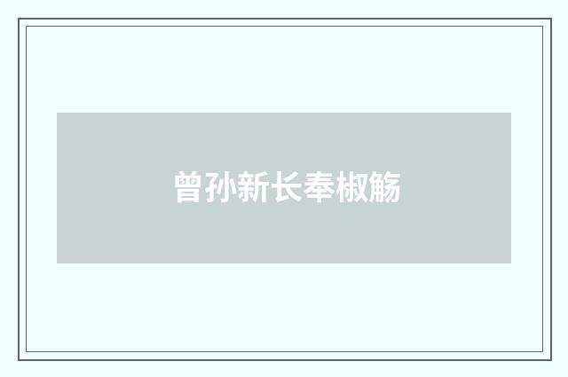 曾孙新长奉椒觞