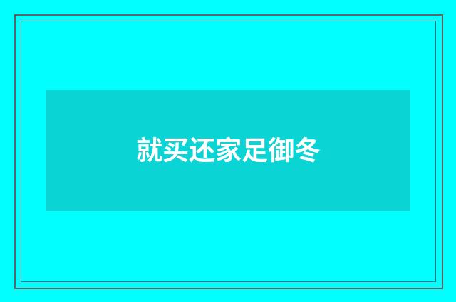 就买还家足御冬
