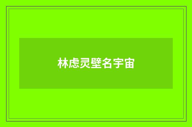 林虑灵壁名宇宙