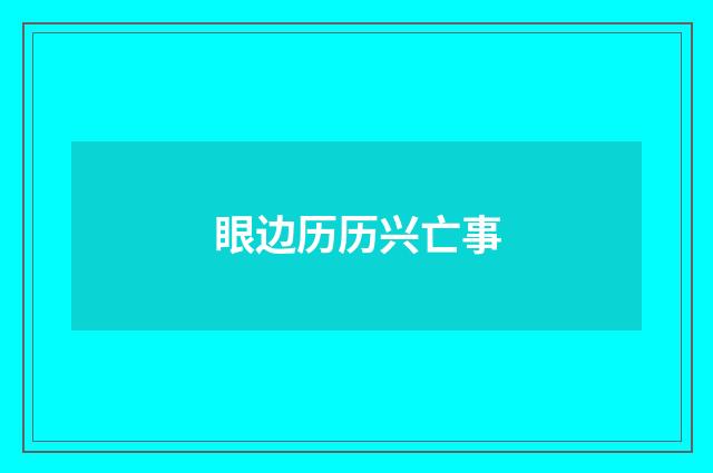 眼边历历兴亡事