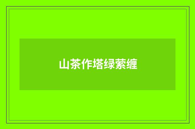 山茶作塔绿萦缠