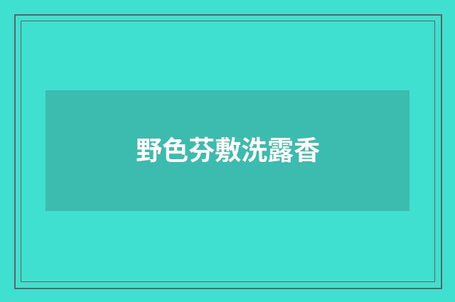 野色芬敷洗露香