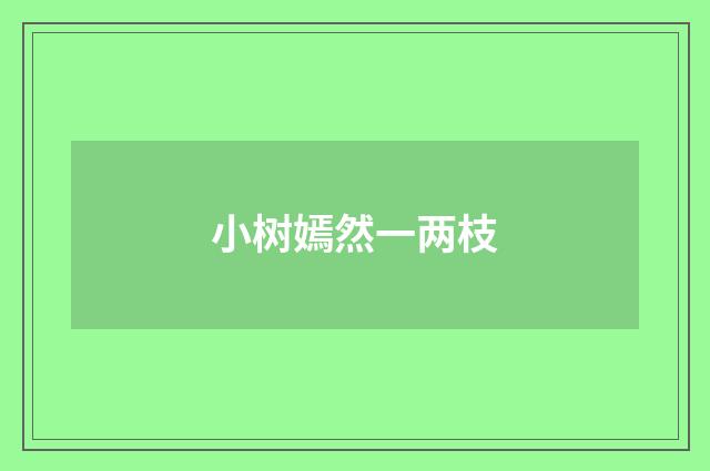 小树嫣然一两枝
