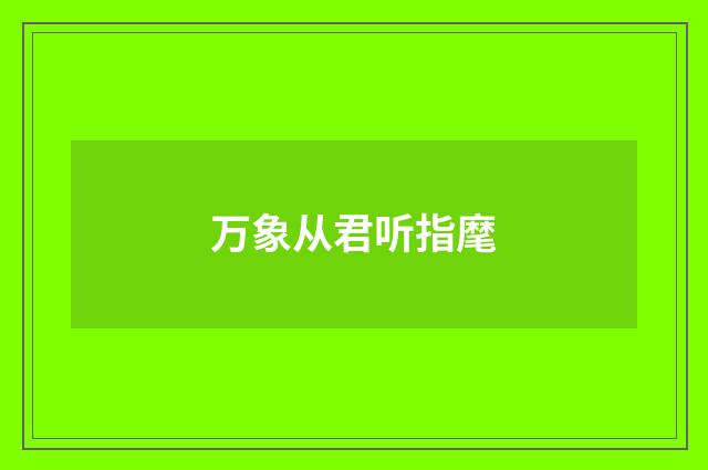 万象从君听指麾