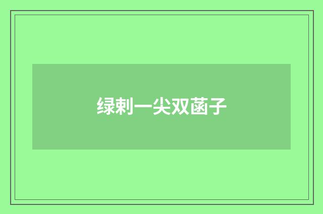 绿剌一尖双菡子