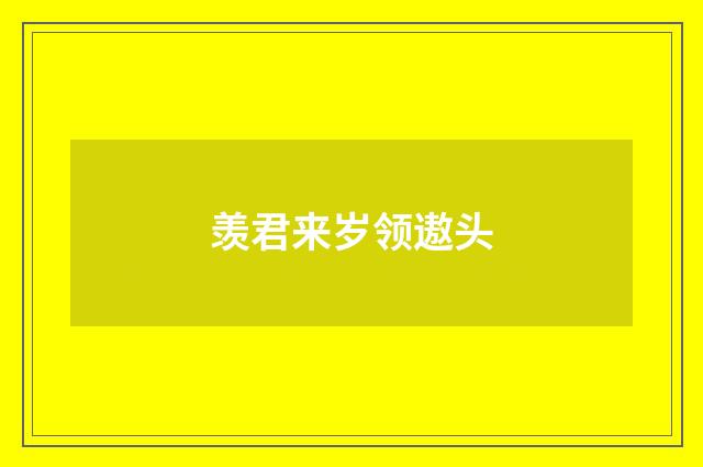 羡君来岁领遨头