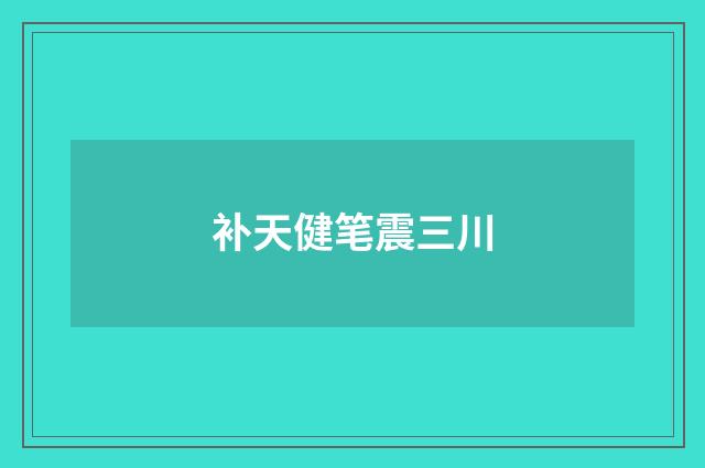 补天健笔震三川