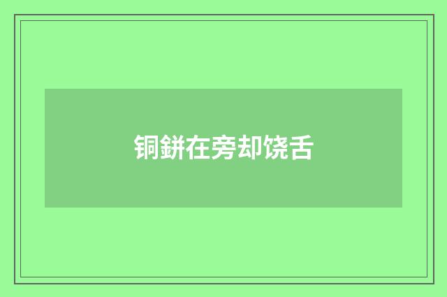 铜鉼在旁却饶舌