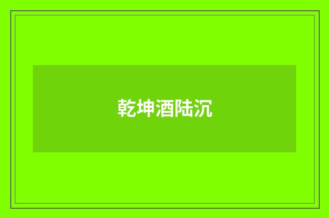 乾坤酒陆沉