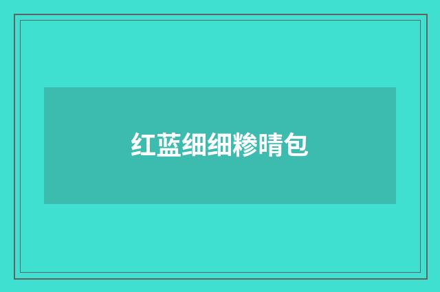 红蓝细细糁晴包