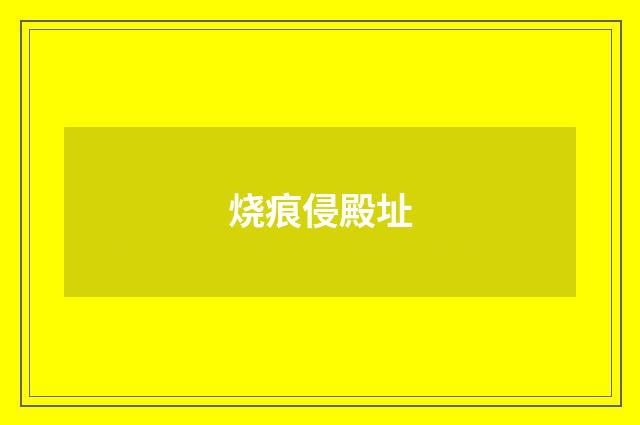 烧痕侵殿址