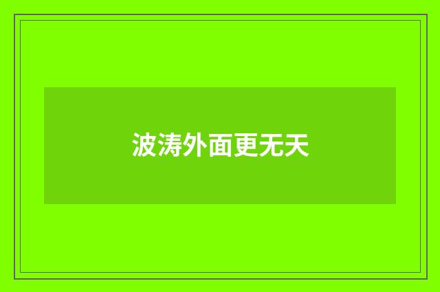 波涛外面更无天