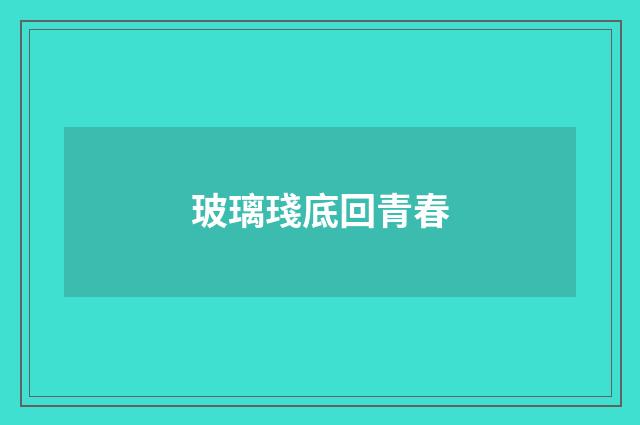 玻璃琖底回青春