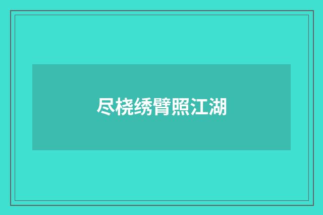 尽桡绣臂照江湖