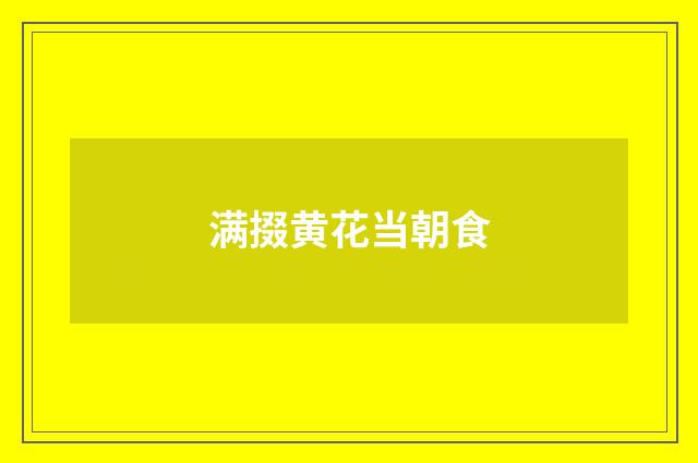 满掇黄花当朝食