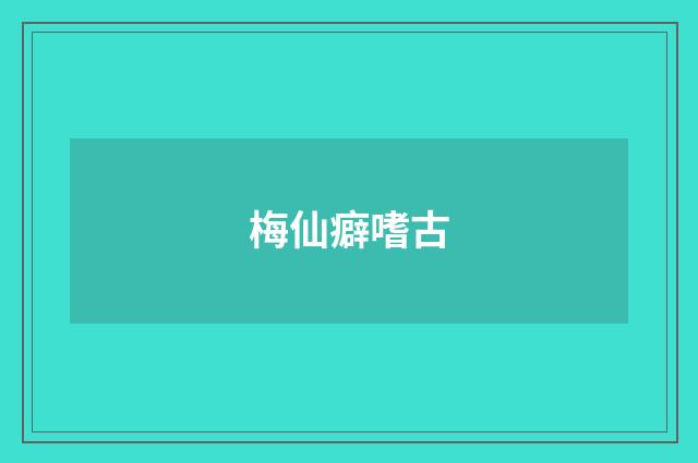 梅仙癖嗜古