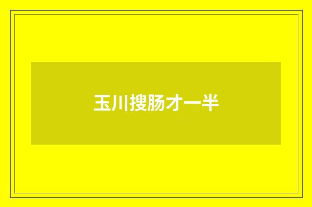 玉川搜肠才一半
