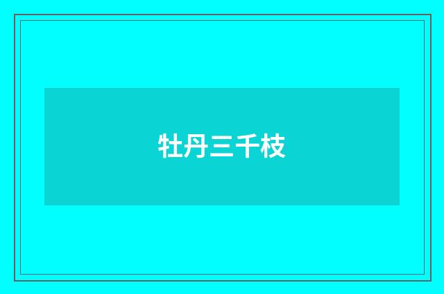 牡丹三千枝
