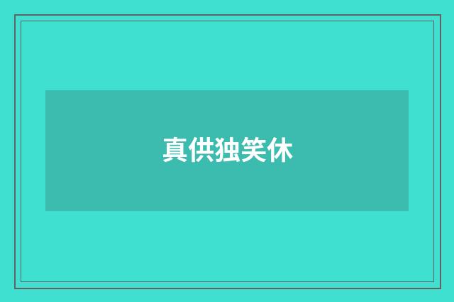 真供独笑休
