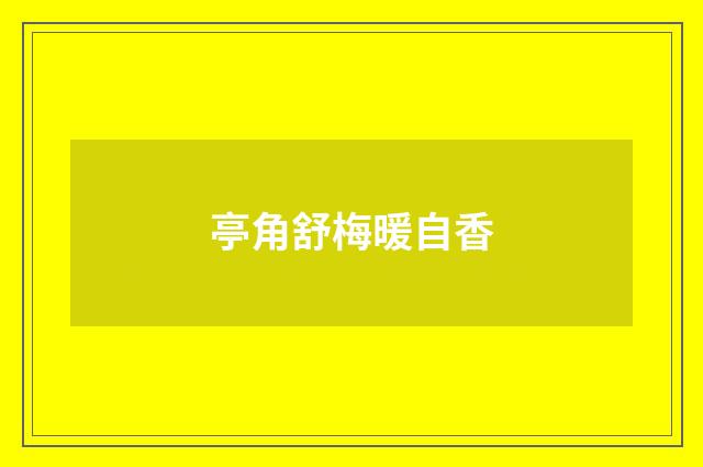 亭角舒梅暖自香