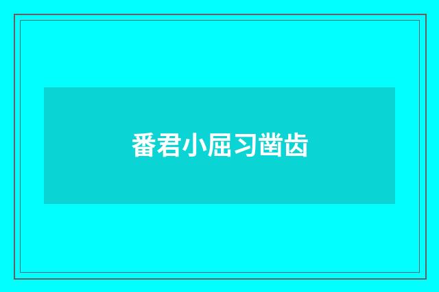 番君小屈习凿齿