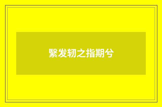 繄发轫之指期兮