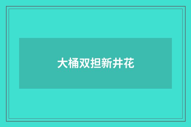 大桶双担新井花