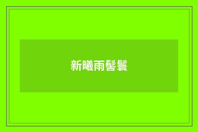 新曦雨髻鬟