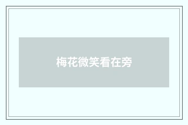 梅花微笑看在旁