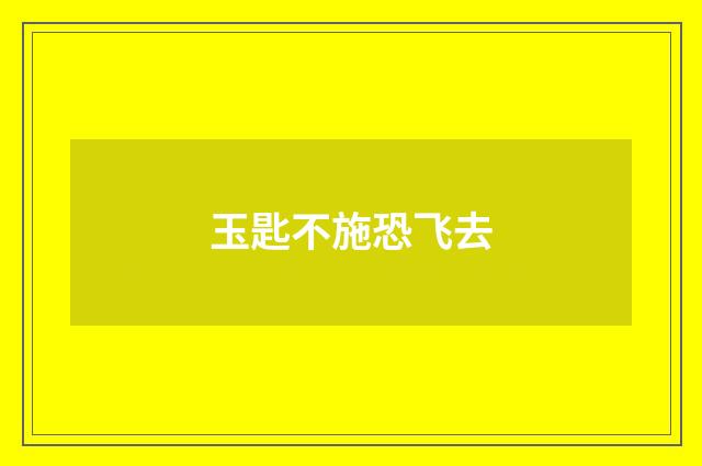 玉匙不施恐飞去